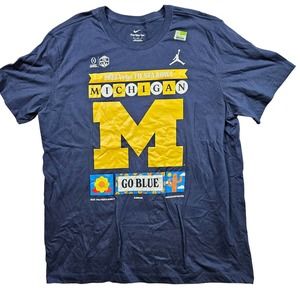 Jordan Nike Michigan Wolverines Mens XL Playoff Fiesta Bowl Bound